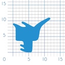 P111 - TPE profile for PVC frame - 9x11mm 