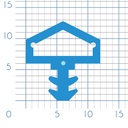 P129 - TPE profile for wooden frame - 12x12mm