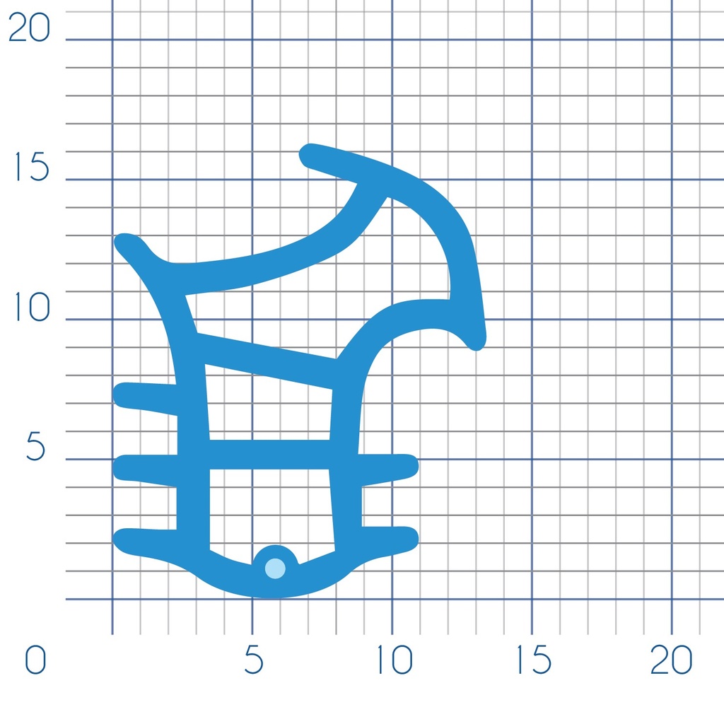 P185 - TPE profile for aluminium frame - 13x16mm