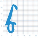 P204 - TPE profile for alluminium frame - 10x23mm