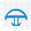 P26 - Aluminium frame rubber seal - 20x15mm