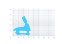 P97 - Rubber profile for PVC frame - 17x19mm