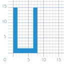 P118 - Rubber U profile - 8x15mm