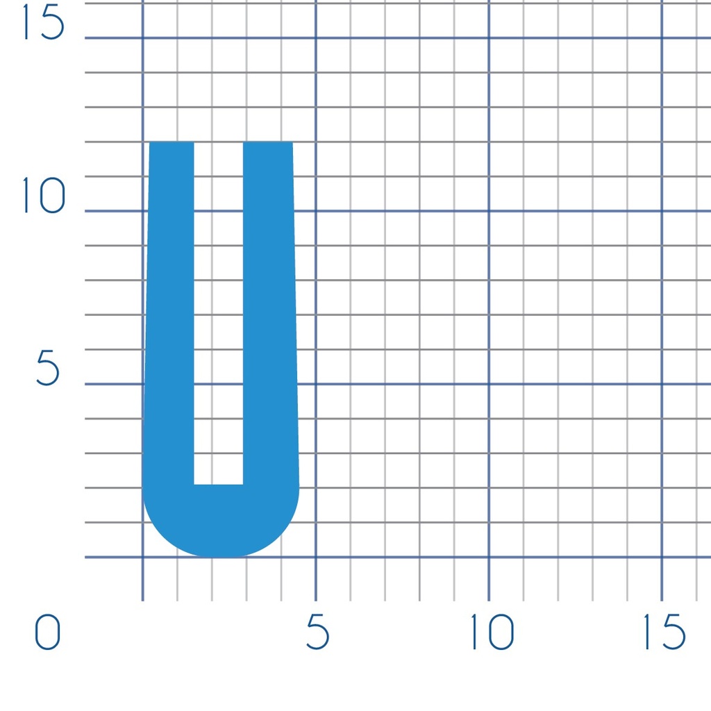 P120 - Rubber U profile - 4,5x12mm