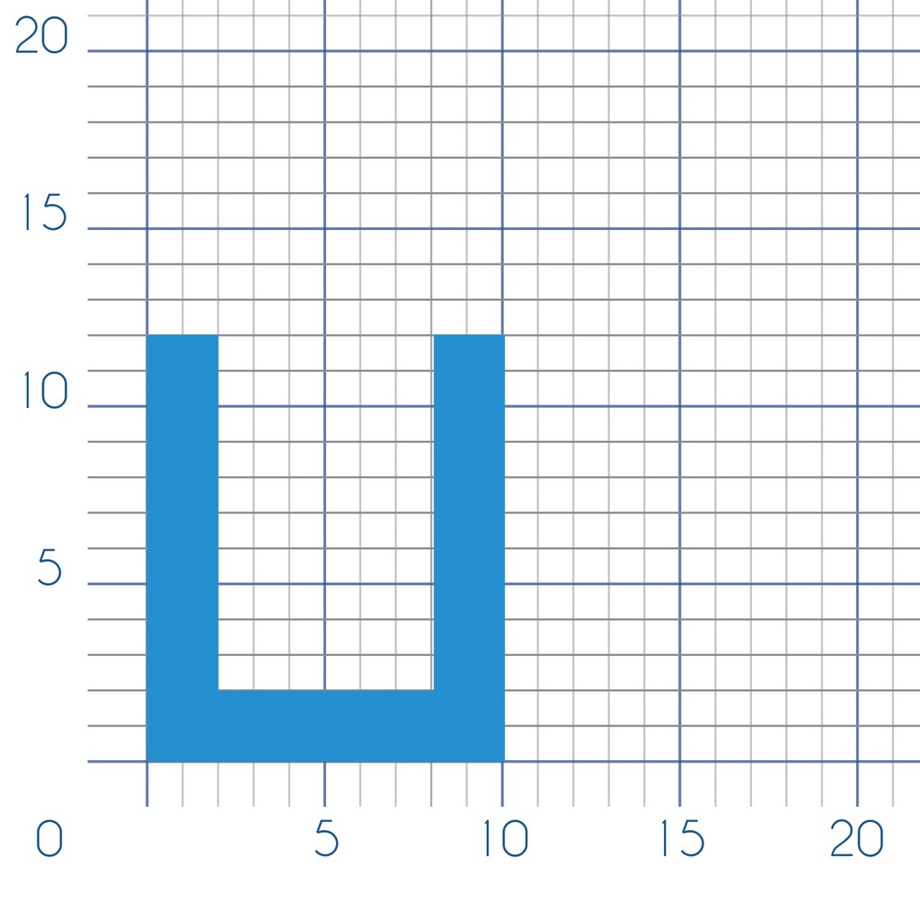 P123 - Rubber U profile - 10x12mm