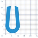 P124 - Rubber U profile - 11x21mm