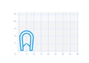 P126 - U-profile for edge protection - 10x14,5mm