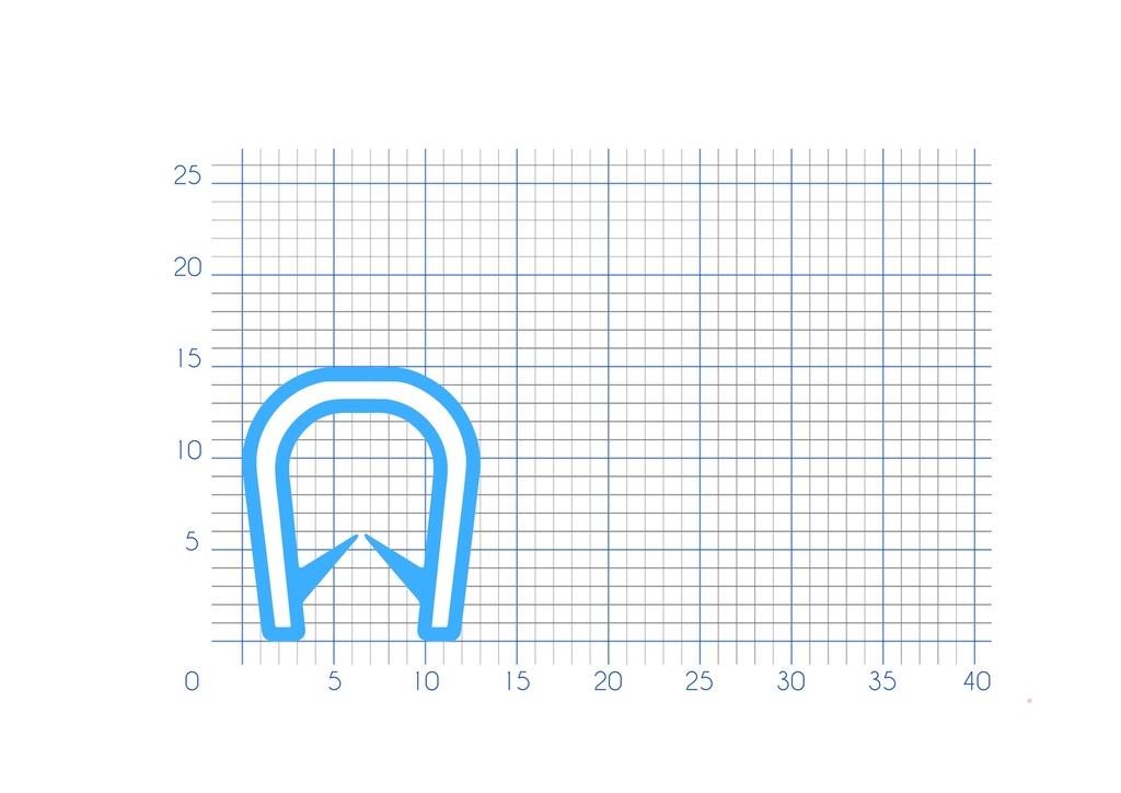 P142 - U-profile for edge protection - 13x15mm