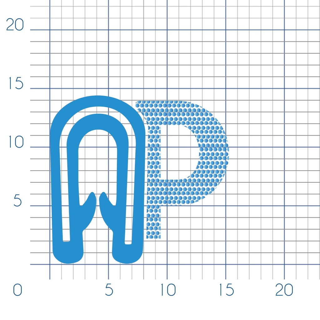 P151 - Bodywork gripping profile - 16x12 mm