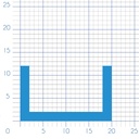 P152 - Rubber U profile - 24x12mm