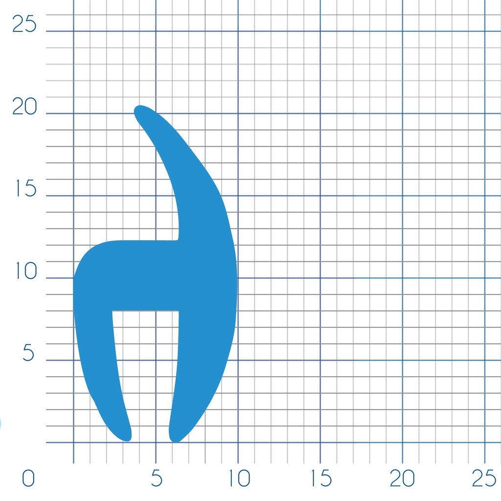 P221 - H-shaped glazing profile - 10x20,5 mm