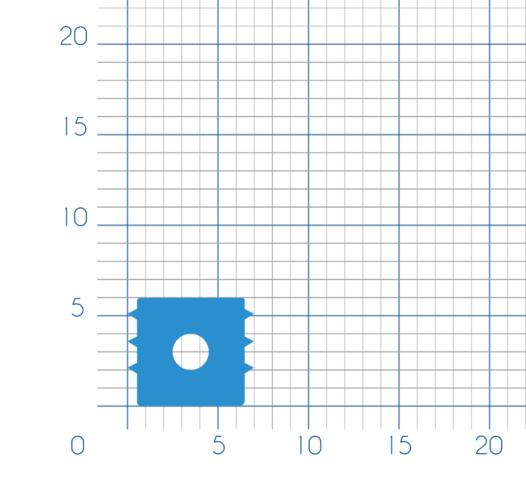 P239 - Clamp profile - 7x6mm