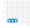 P238 - TPE profile for PVC frame - 10x4mm