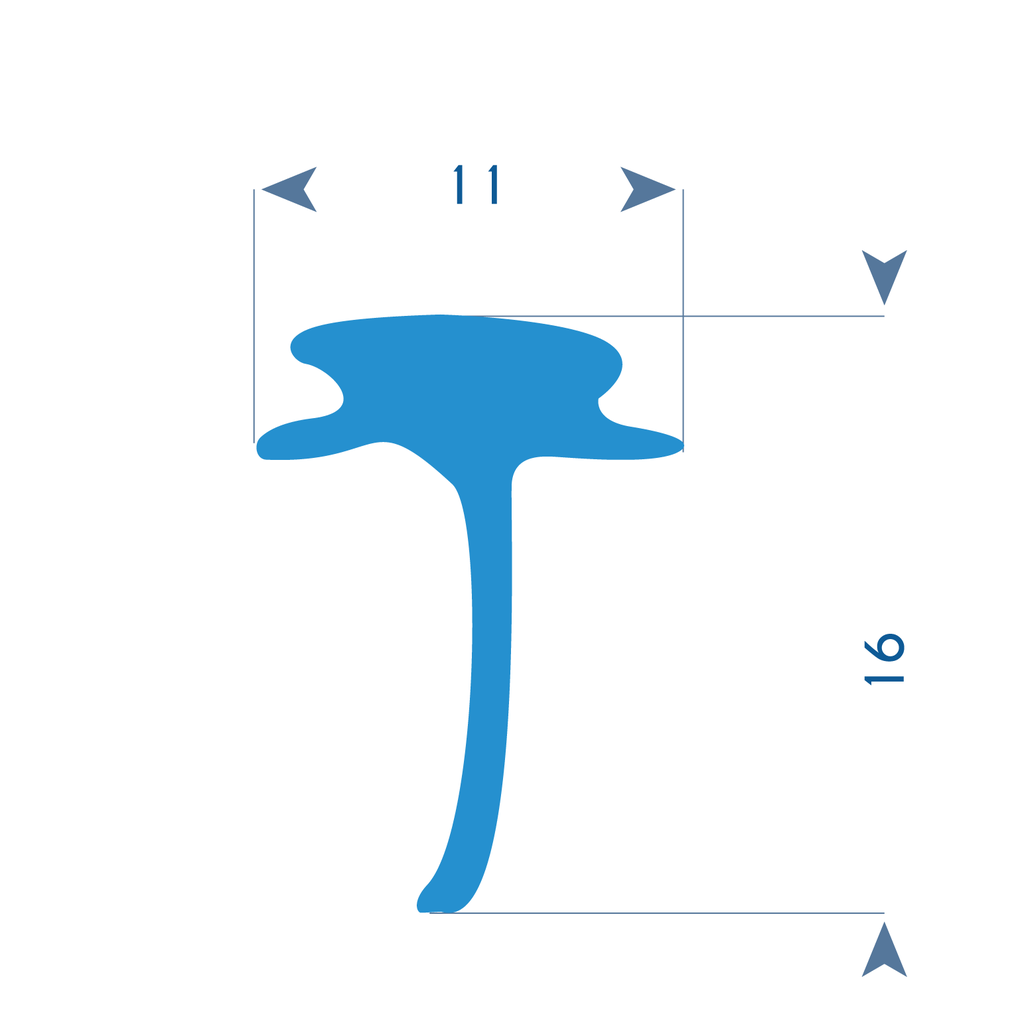 P21 - T profile - 11x16mm (copie)