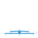 P43 - H sealing profile - 25x5 mm (copie)