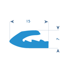 P170 - TPE profile for PVC frame - 6x6mm (copie)