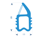 P223 - TPE profile for alluminium frame - 11x19mm (copie)