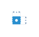 P239 - Profilé de serrage - 7x6 mm