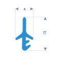 P233 - TPE profile for wooden frame - 7x15mm (copie)