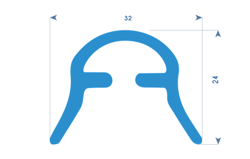 P236 - Cap seal for veranda frame and greenhouse (copie)